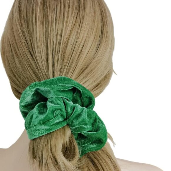 12 Pcs Large Velvet Hair Scrunchies for Thick Long Hair Hair Ties Women Girls
